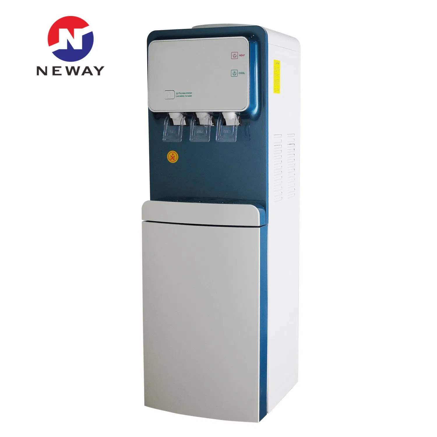 New Korean Design Hot Cold and Normal Water Dispenser with Three Taps